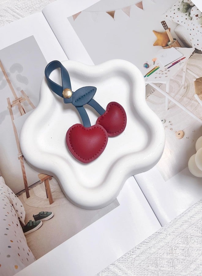 LAEKOU Cherry Bag Charm for Women, Cute Cherry Charms for Purse, Keychain Accessories for Women Handbags Purses - Image 2